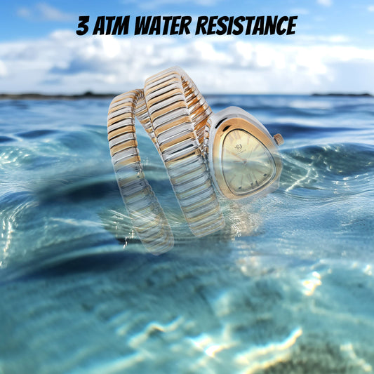 Snake Shadow Silver Steel Analog