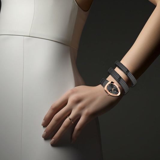 Snake Stone Blue Onyx Analog