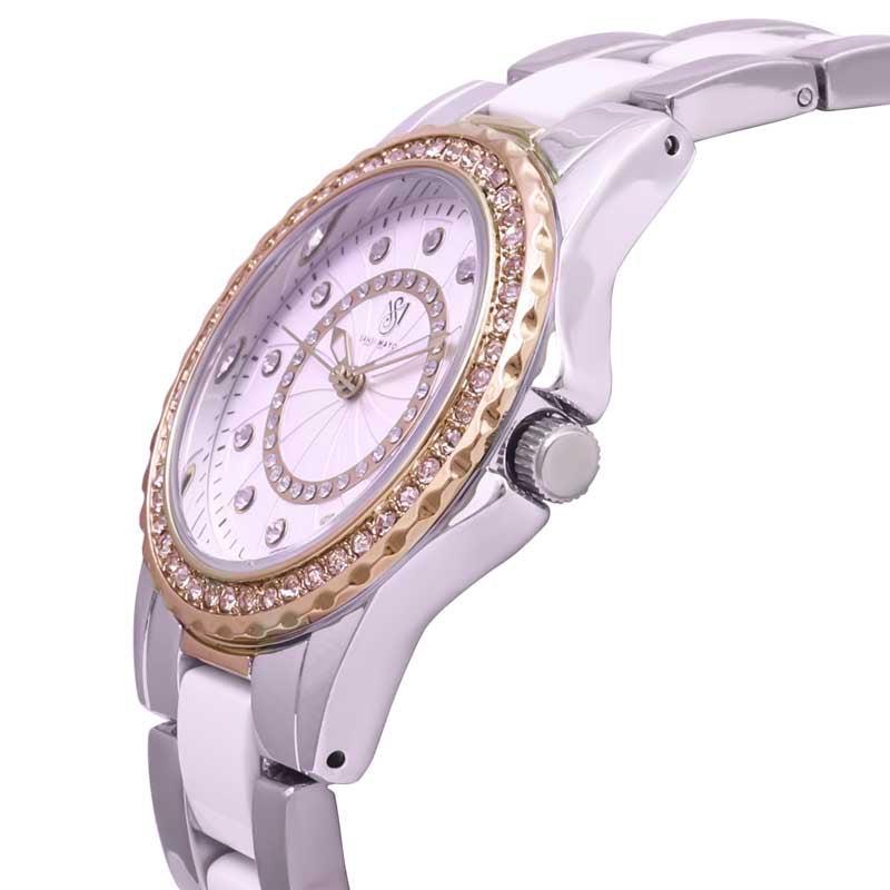 Tini Round Two Tone Rose Gold Wrist Watch