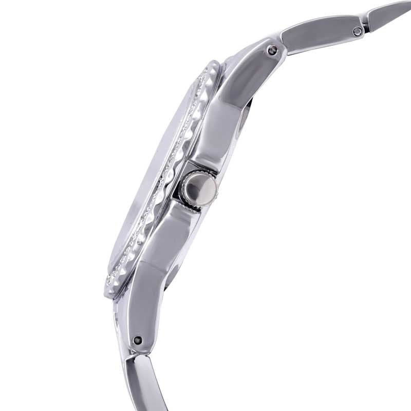 Tini Round Two Tone Silver Elegance Wrist Watch