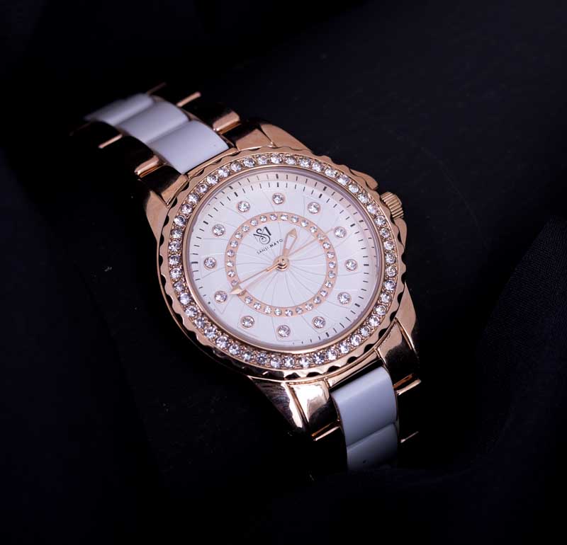 Tini Round Two Tone Radiance Rose Gold Wrist Watch