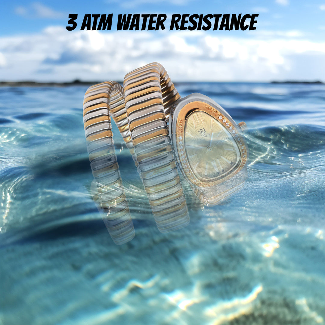 Snake Crystal Mystic Silver Gold Analog