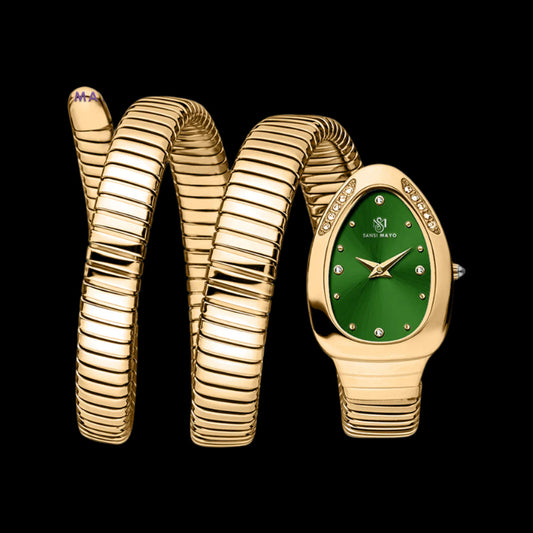 Snake Stone Green Gold Analog