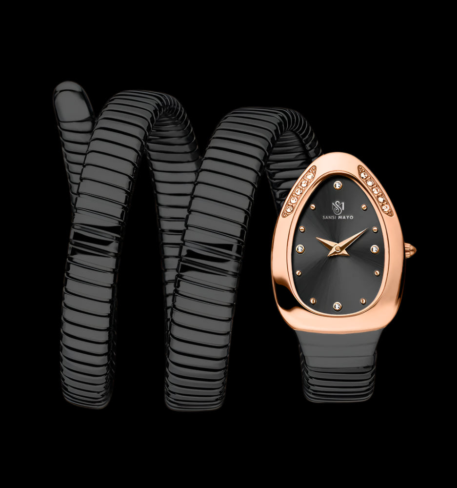 Snake Stone Blue Onyx Analog