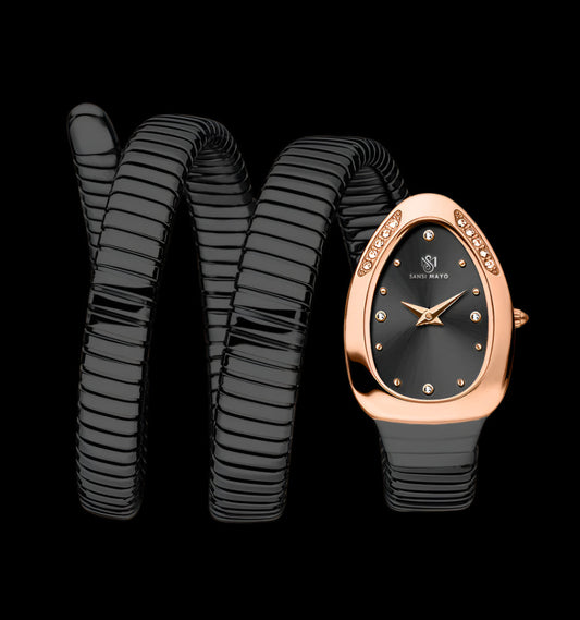 Snake Stone Blue Onyx Analog