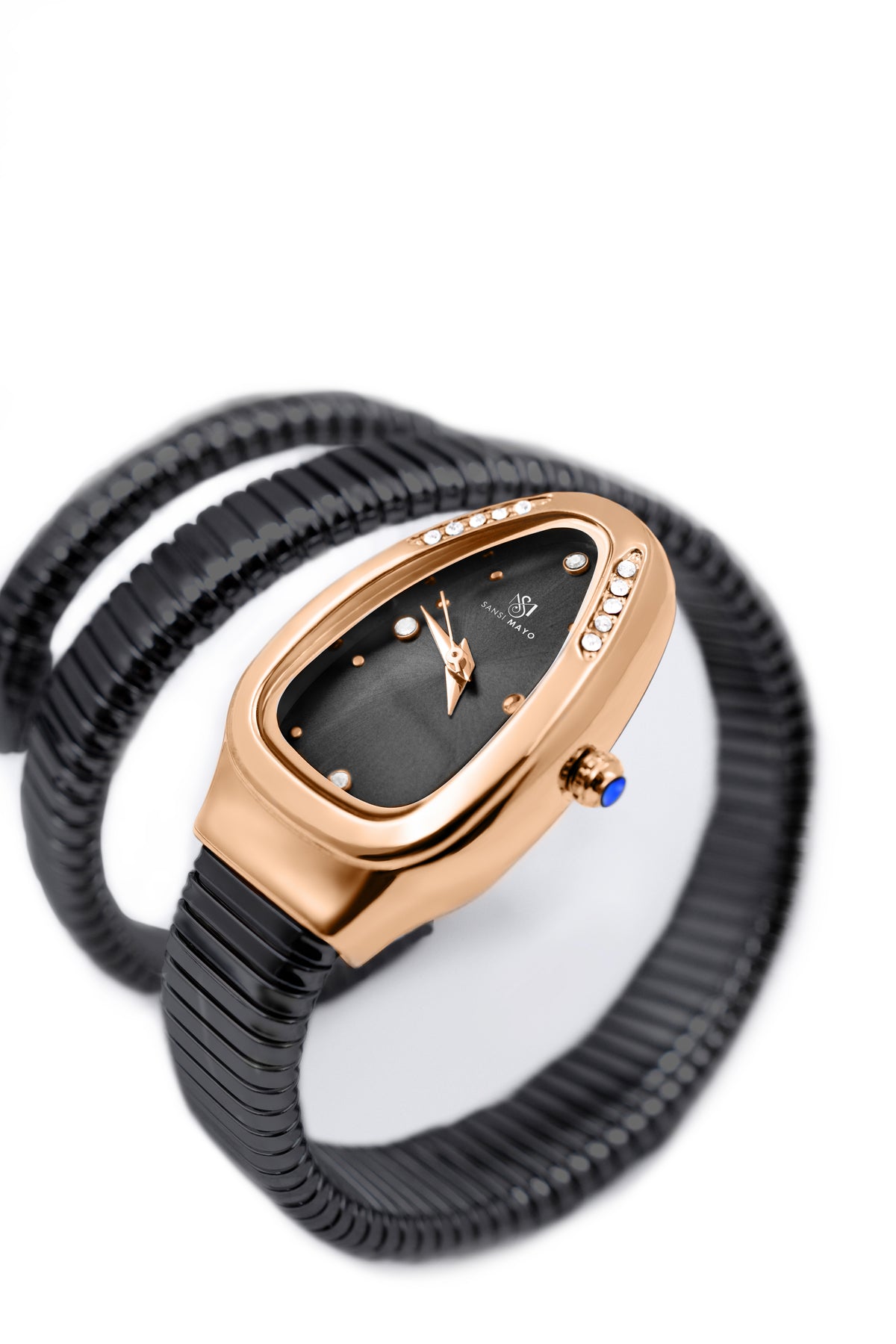 Snake Stone Blue Onyx Analog