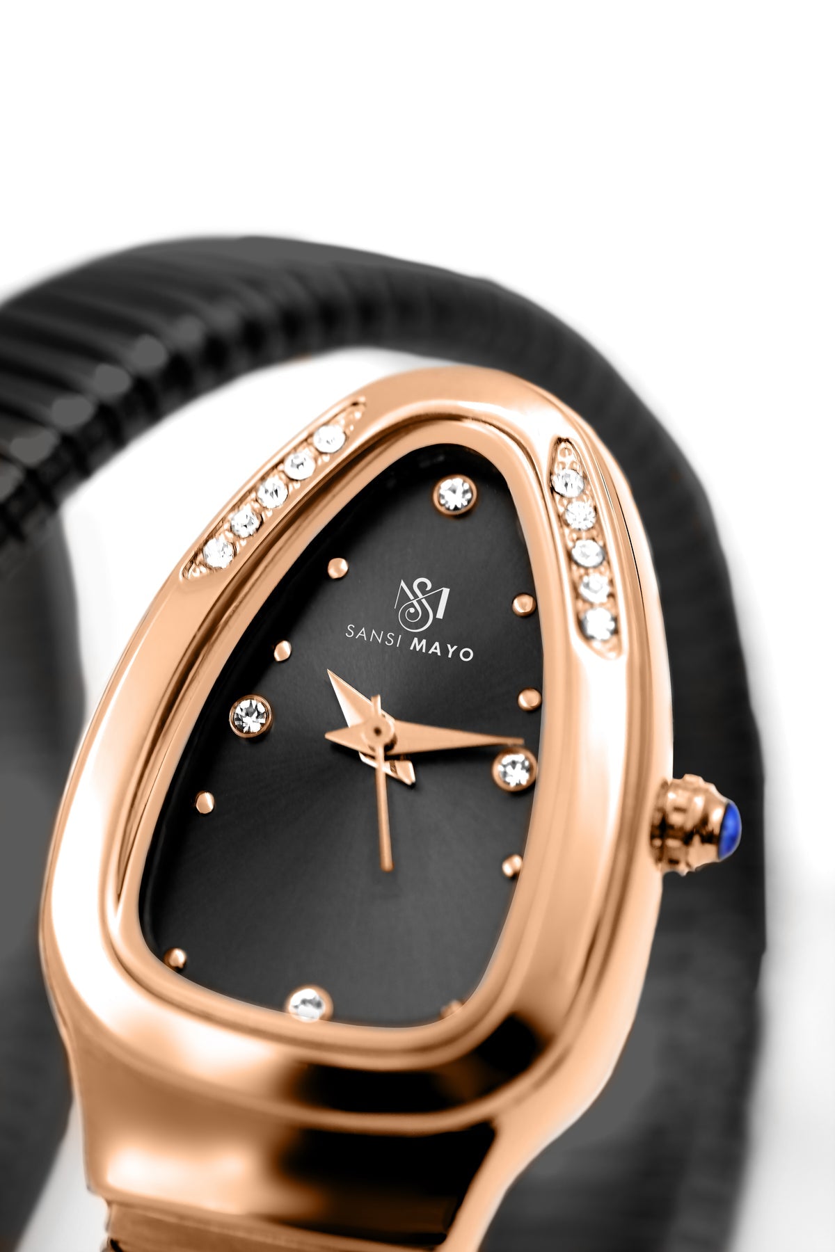 Snake Stone Blue Onyx Analog