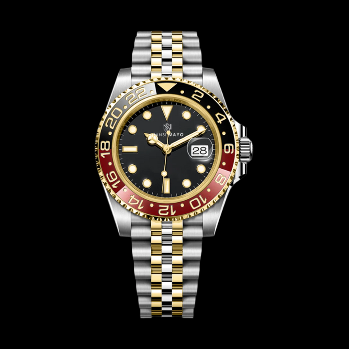 Dinos Black & Red Steel Analog